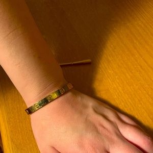 Costume Jewelry Love Bracelet Style Gold Plated